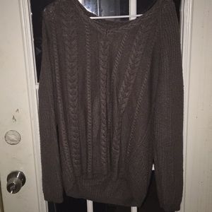 Brown Knit Sweater